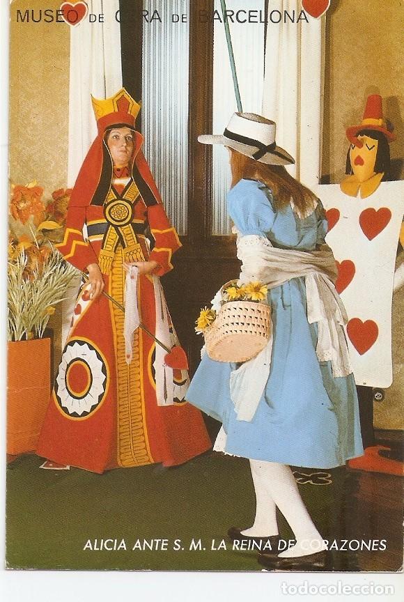 Postais: Postal 043642 : Museu de la Ciencia de Barcelona. Alicia ante SM la Reina de Corazones - Varios