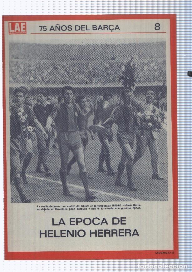 Cartoline: LAE numero 08, 75 a&ntilde;os del Bar&ccedil;a: La epoca de Helenio Herrera - NULL