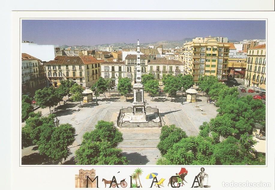 Postales: Postal 043615 : Malaga. Plaza de la Merced - Varios