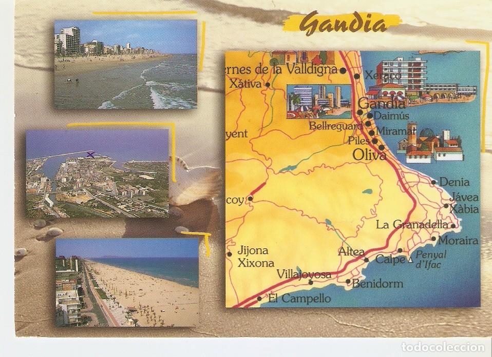 Postcards: Postal 044253 : Gandia - Valencia - Varios