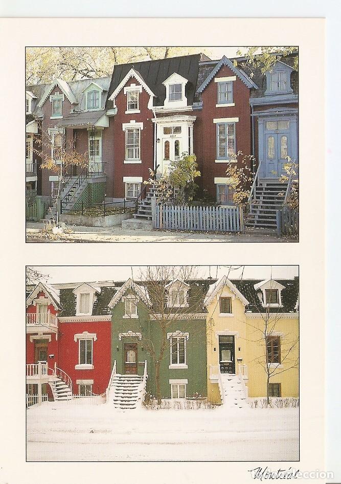 Postkarten: Postal 043871 : Montreal. The Victorians houses from autumn to winter - Varios
