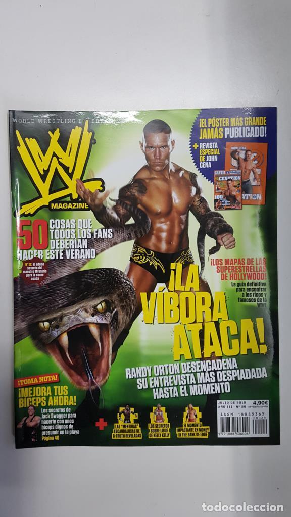 Postales: Revista lucha libre: WWE Magazine a&ntilde;o III num 29, julio 2010. No incluye poster. Art&iacute;culo sobre Rand