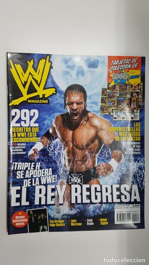 Postales: Revista lucha libre: WWE Magazine a&ntilde;o III num 30, agosto 2010. Entrevistas a THe Straight Edge Socie