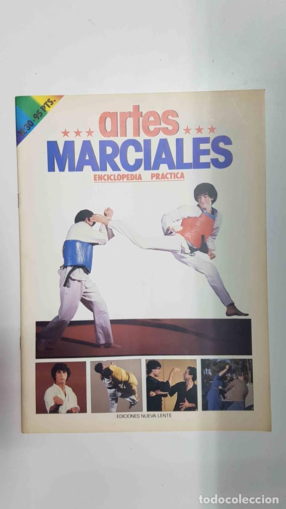 Postales: Fasciculo: Artes Marciales num 30. Enciclopedia Practica. Karate-do: Tecnicas sobre la pierna adelan