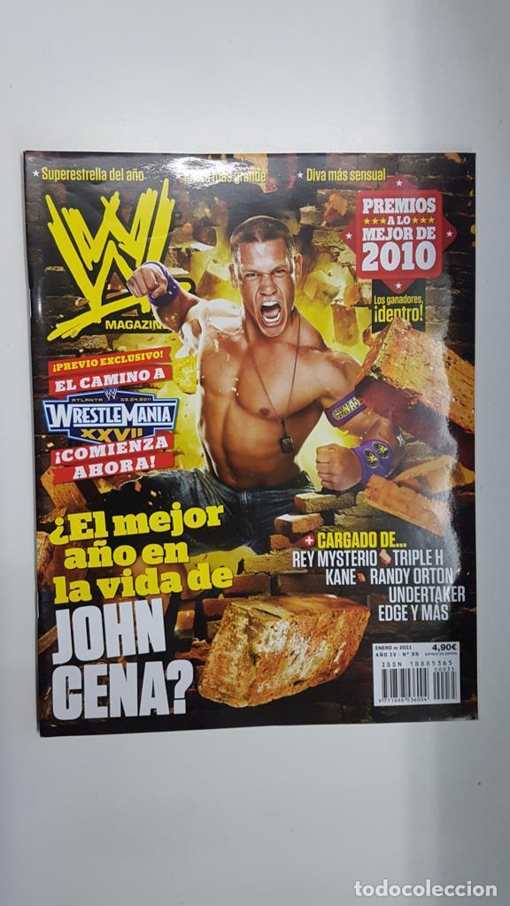 Postales: Revista lucha libre: WWE Magazine a&ntilde;o IV num 35, enero 2011. 2010 WWE Magazine Awards - NULL