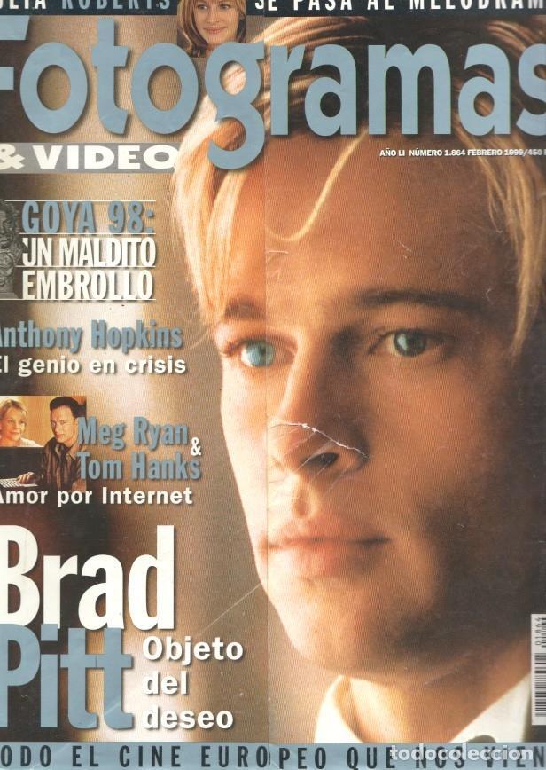 Postkarten: Fotogramas numero 1864, febrero 1999: Brad Pitt, objeto del deseo- Goya 98 - varios