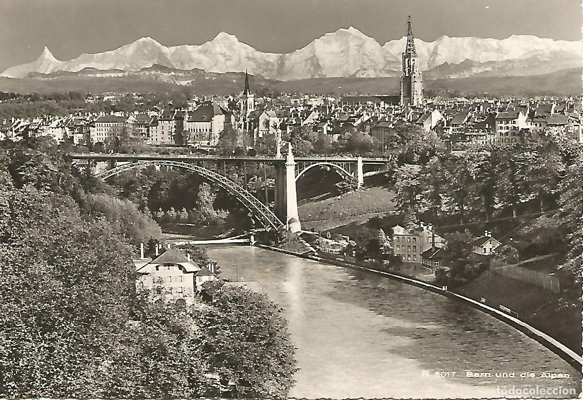 Postais: Postal 51725: BERNA - Vista con los Alpes - Varios
