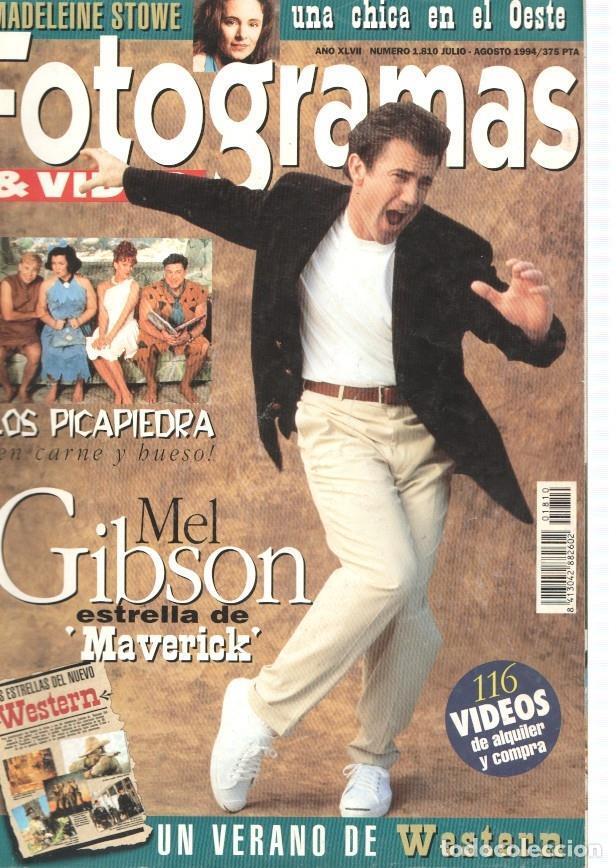 Cartes Postales: Fotogramas numero 1810, agosto 1994: Mel Gibson, estrella de Mavericck- Los - varios