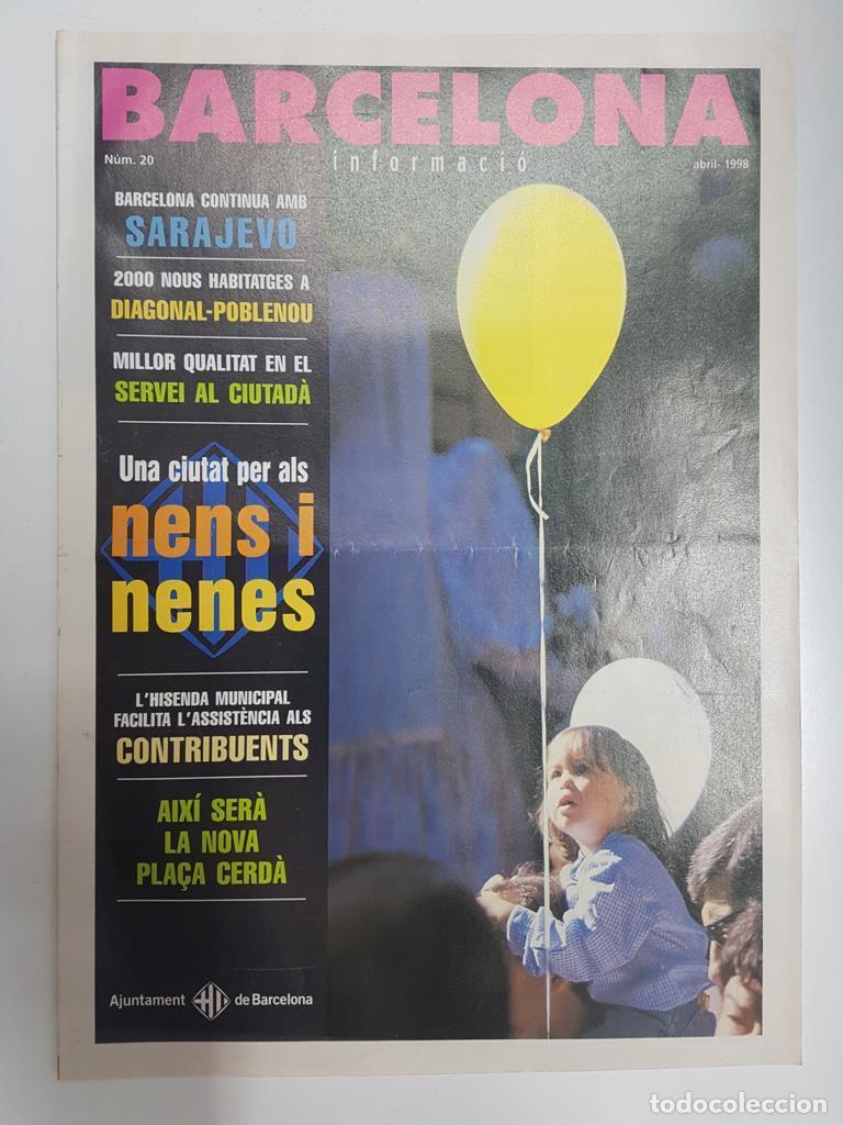 Postkarten: Revista Barcelona Informacio: num 20, abril 1998. Barcelona continua la cooperacio amb Sarajevo, Aix