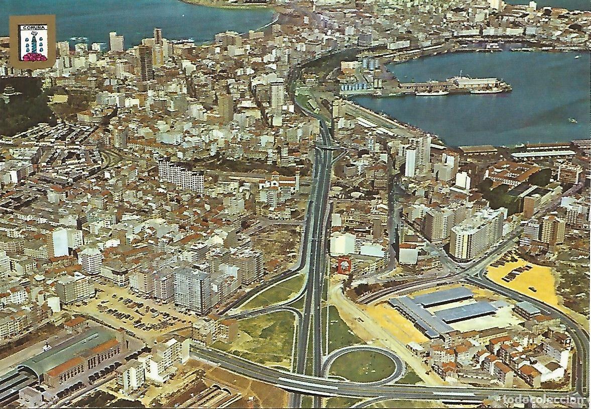 Postkarten: Postal 52374: LA CORU&Ntilde;A - Vista aerea - Varios