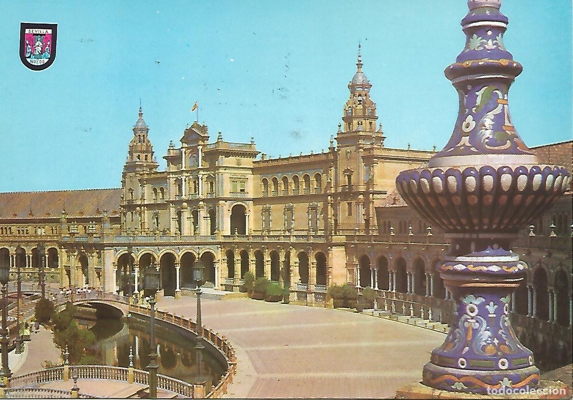 Postkarten: Postal 52076: SEVILLA - Plaza de Espa&ntilde;a - Varios