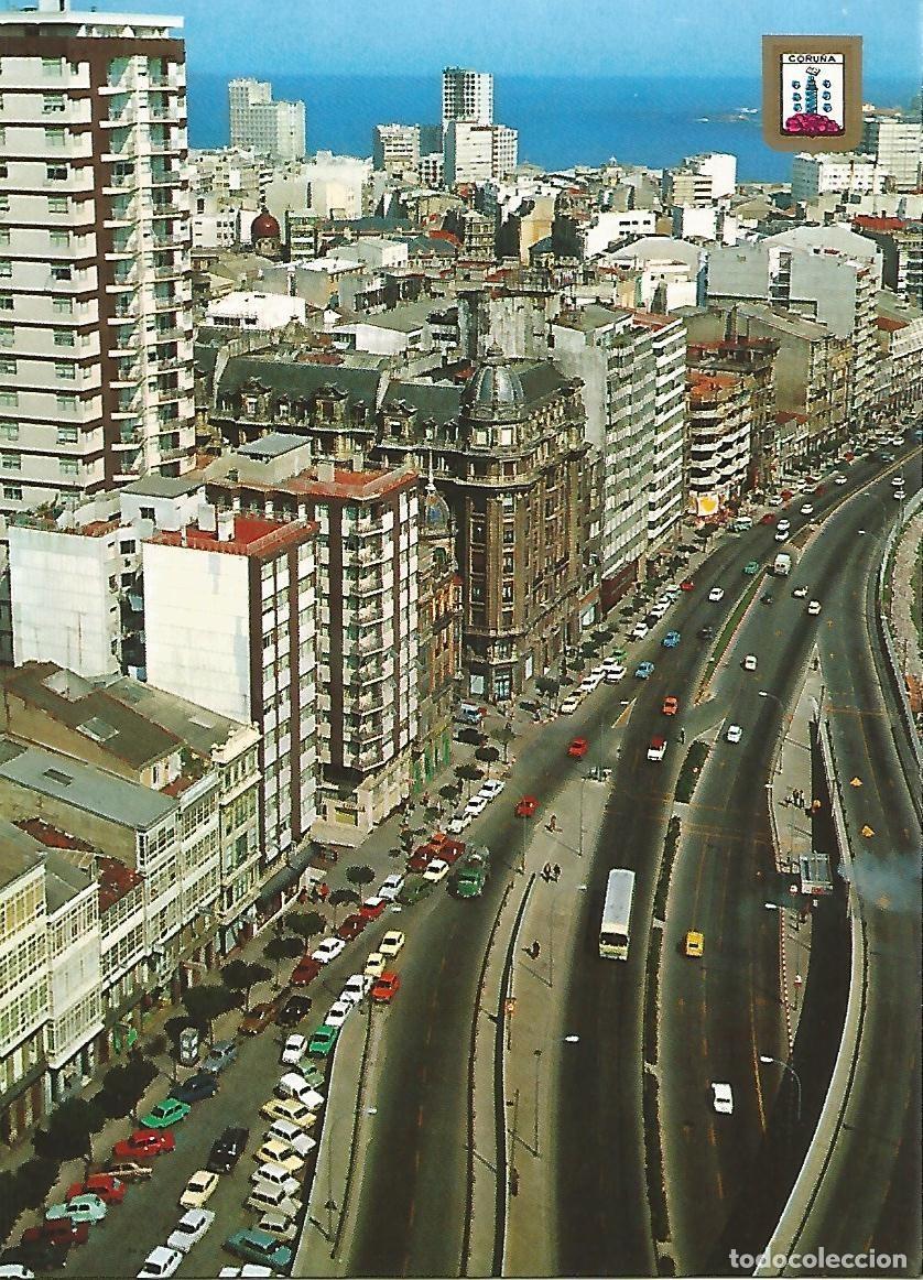 Postales: Postal 52378: LA CORU&Ntilde;A - Avenida Linares Rivas - Varios