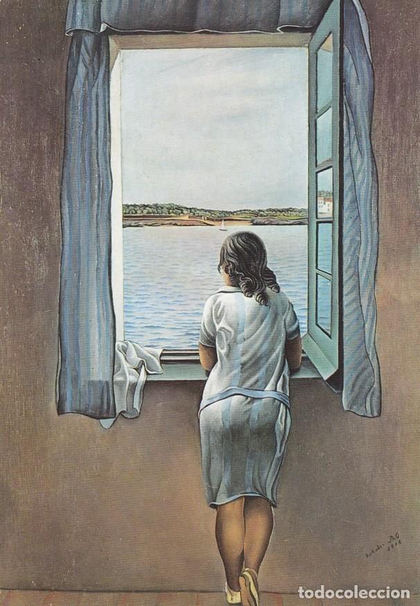 Postales: Postal 60259: Muchacha en la ventana Dali (Museo ACC Madrid). - Varios