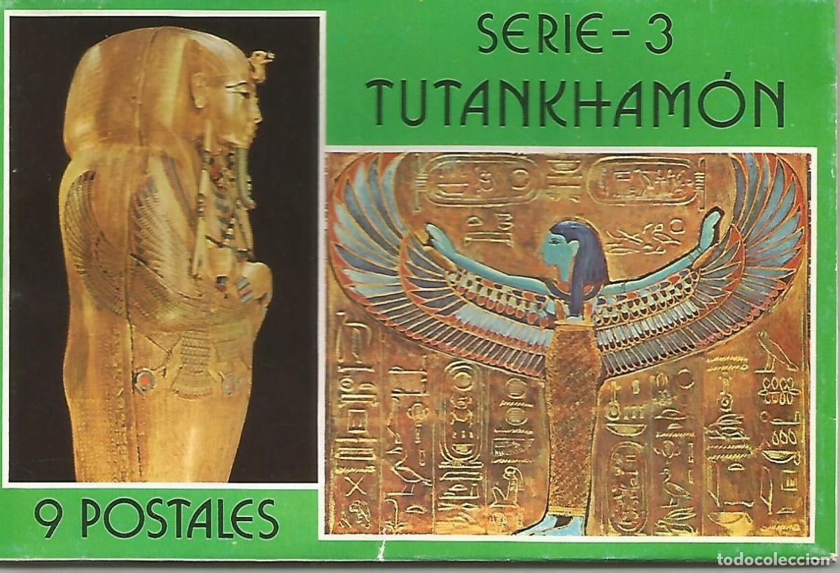 Postales: Carpeta VACIA para juego postales Arte Egipcio. Serie-3 Tutankhamon (es la carpeta archivadora vacia