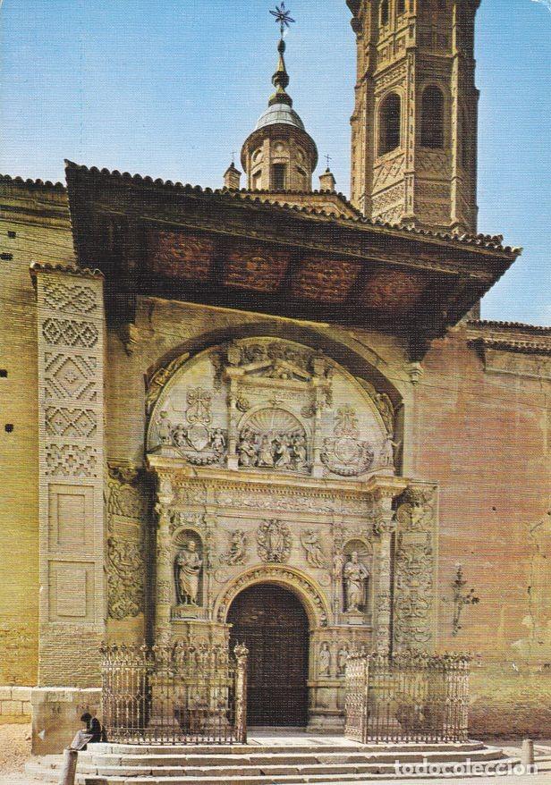 Postales: Postal 60349. Portada de Colegiata de Sta. Maria. Calatayud - Varios