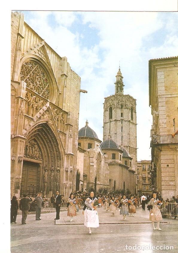 Postais: Postal 044719 : Valencia. Calle del Miguelete en el dia de La Ofrenda - Varios