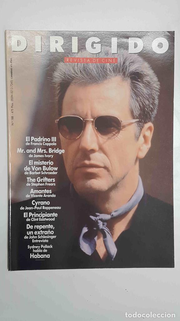 Postales: Revista Cine: Dirigido por num 188, febrero 1991. Portada: Al Pacino en El Padrino III - NULL