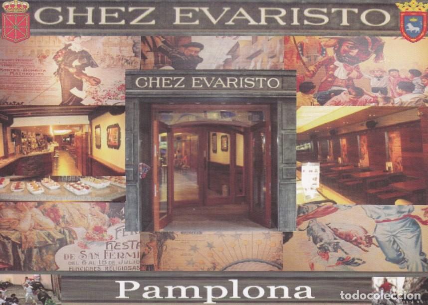 Postais: Postal 60654. Publicitaria: Restaurante Chez Evaristo (Pamplona) - Varios
