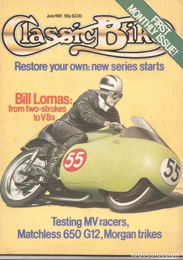Postais: Revista, magazine: Classic Bike num 17, June 1981 - Bill Lomas from two-strokes to V8s - NULL
