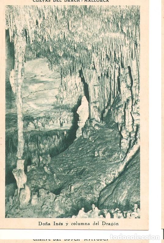 Postkarten: Postal 044860 : Cuevas del Drach - Mallorca. Do&ntilde;a Ines y columna del Dragon - Varios