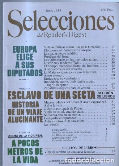 Postales: Selecciones del Readers Digest: 1984 Junio: Historico y moderno Tajo, La mafia siliciana - varios