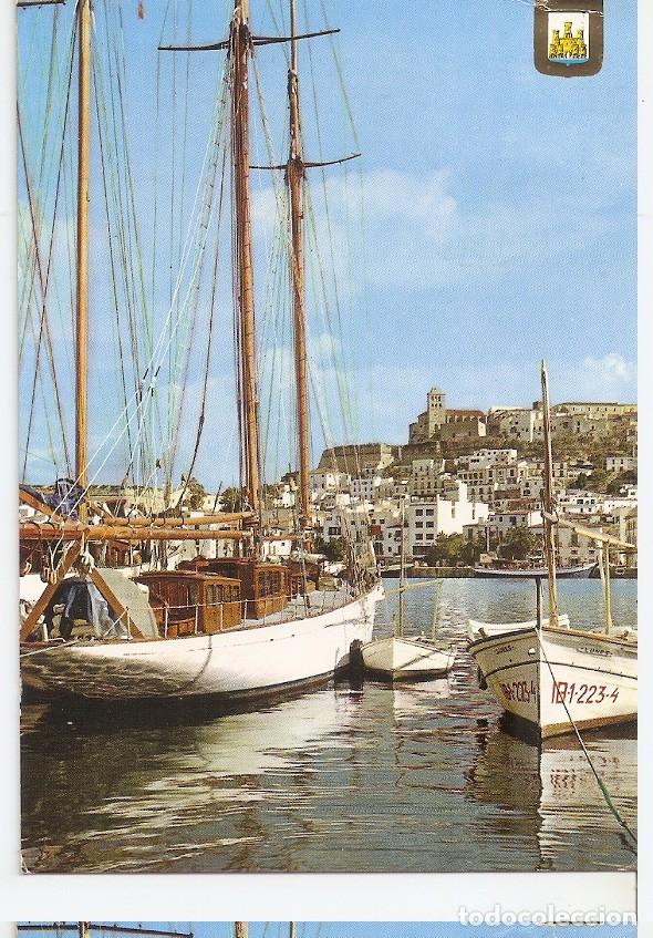 Postales: Postal 045125 : Ibiza. Isla Blanca. Vista parcial del puerto - Varios