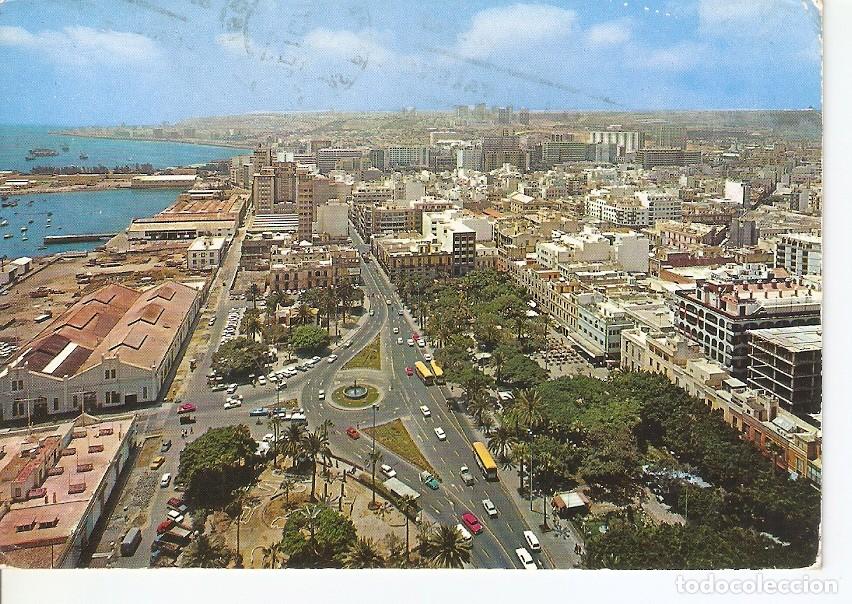 Postkarten: Postal 045189 : Las Palmas de Gran Canaria. Vista general del Parque Sta. Catalina y Ciudad - Varios