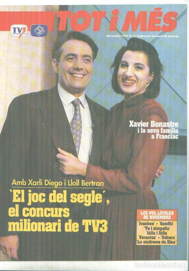Postales: Revista TOT i MES numero 17: Xarli Diego i Lloll Bertran, Carles Herrera - Varios