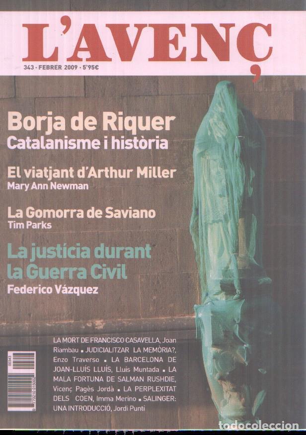 Postkarten: Revista L'Aven&ccedil; numero 343: Borja de Riquer, catalanisme i historia - Varios