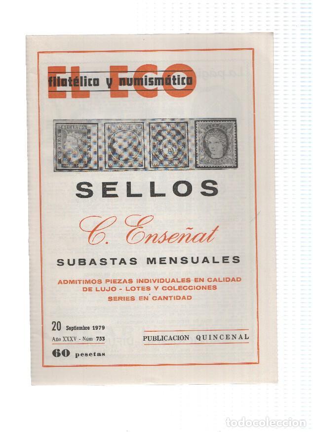 Postkarten: El Eco Filatelico y Numismatico numero 0753: Exposicion en Zaragoza - varios