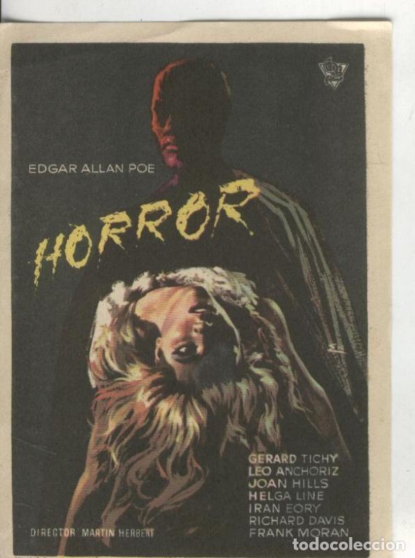 Postales: Programas de cine: Horror - Varios - Foto 1