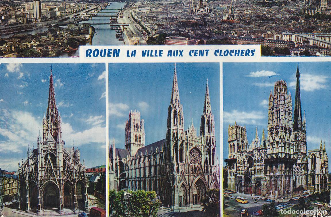 Postais: Postal 61347 : Normadie vue generale. France - Rouen - Varios