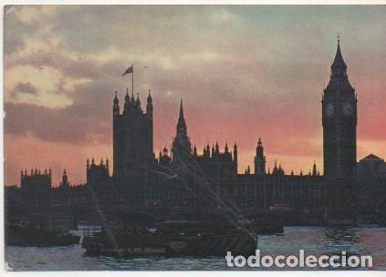 Postcards: Postal E02062: atardecer en Westminster, Londres - Varios