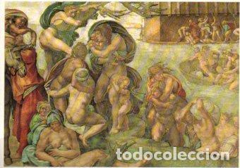 Postkarten: POSTAL PV13107: Michelangelo e Cappella Sistina. Diluvio Universale (particolare) - NULL