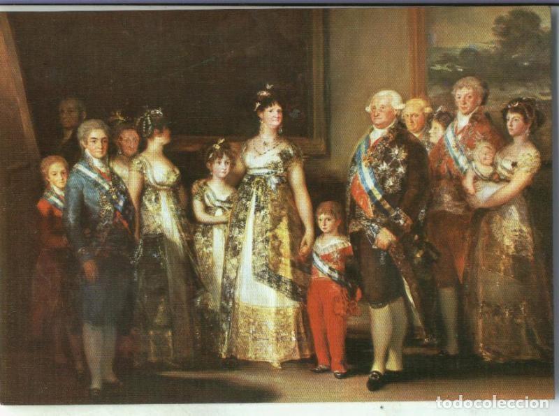 Cartoline: Postal : Goya: escuela espa&ntilde;ola-La familia de Carlos IV - Varios