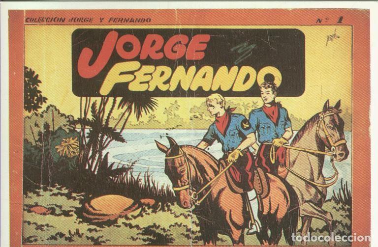 Postcards: Postal-Ficha: Jorge y Fernando-album - Varios