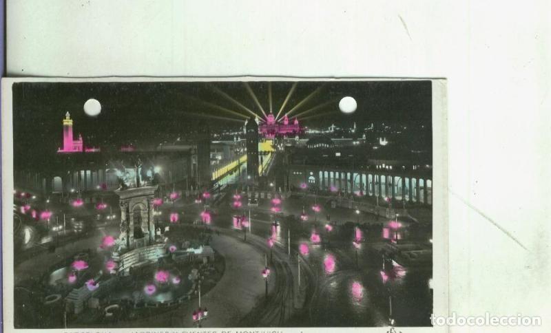Postcards: Postal: Barcelona: Jardines y Fuentes de Montjuich - Varios