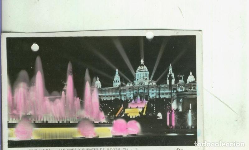 Postais: Postal: Barcelona: Jardines y Fuentes de Montjuich - Varios