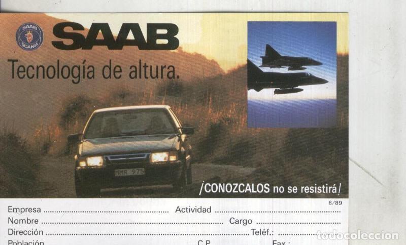 Postales: Postal: Saab, propaganda comercial - Varios