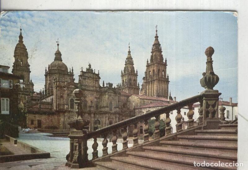 Postales: Postal 4420 : Santiago de Compostela: Catedral, fachada de la Azabacheria - Varios