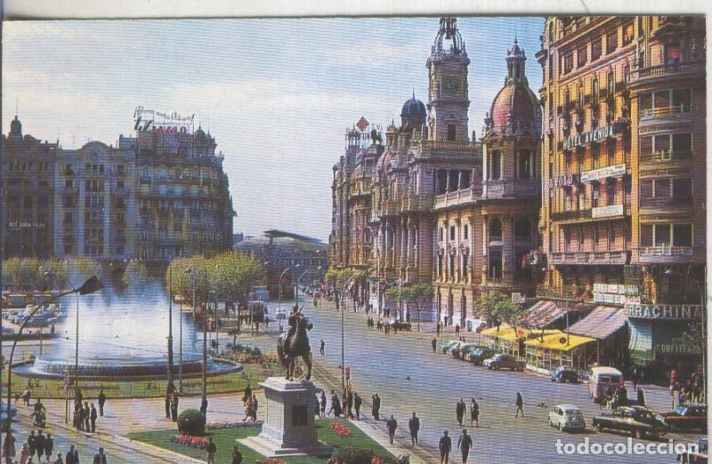 Cartes Postales: Postal 5339 : Estatua del Caudillo en Plaza Caudillo (Valencia) - Varios