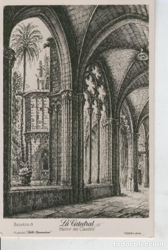 Cartes Postales: Postal B/N 0406 : Barcelona, Claustro catedral, original Pablo Dummatzem - Varios
