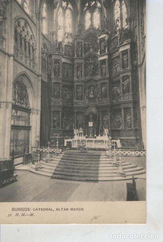 Postales: Postal B/N 0404 : Burgos, La Catedral, altar mayor - Varios