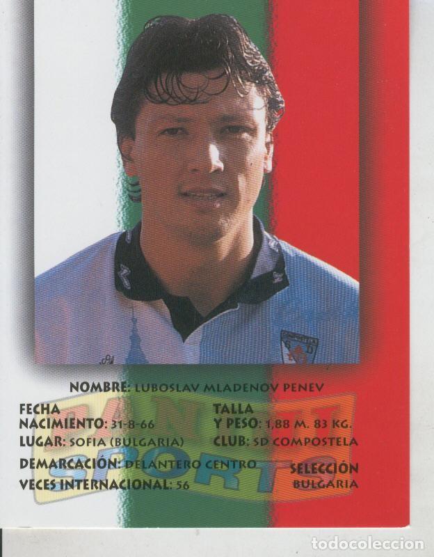 Cartoline: Ficha Postal Panini Sport: Penev - Varios