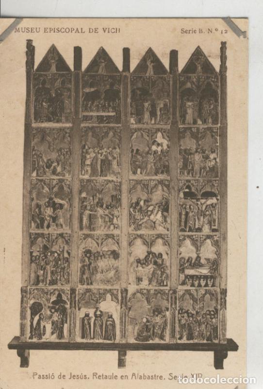 Postkarten: Postal 010191: Vich: museo episcopal: passio de Jesus, retaule en alabastre - Varios