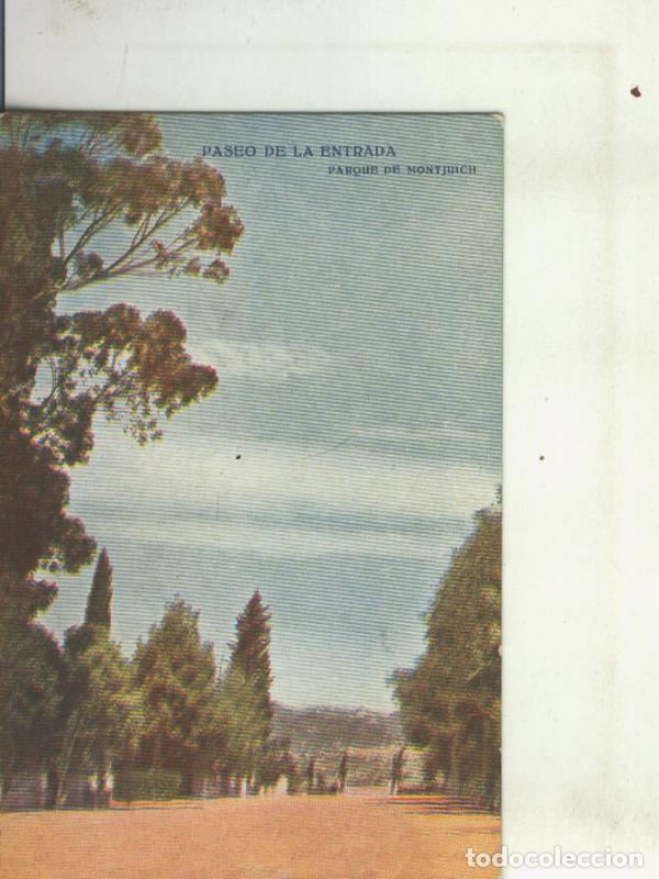 Postais: Postal 010459: Paseo de la entrada del Parque de Montjuich de Barcelona - Varios
