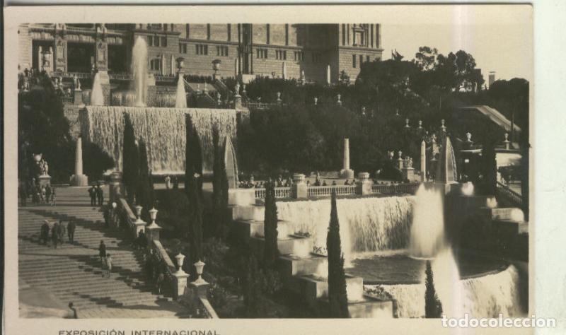 Postales: Postal 010521: Cascadas de Montjuich de Barcelona, exposicion 1929 - Varios