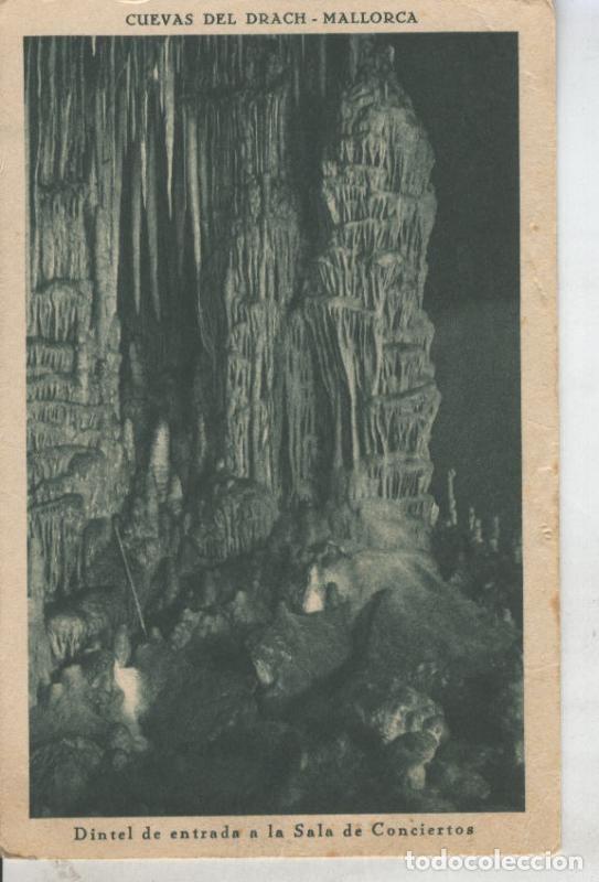 Postcards: Postal 010862: Dintel de entrada a la sala de conciertos en las cuevas del Drach en Mallorca - Vario