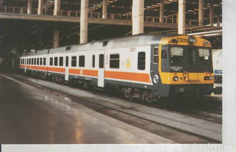 Postkarten: Postal 011218: Automotores diesel serie 592-001/140 en Madrid,atocha en 1995 - Varios