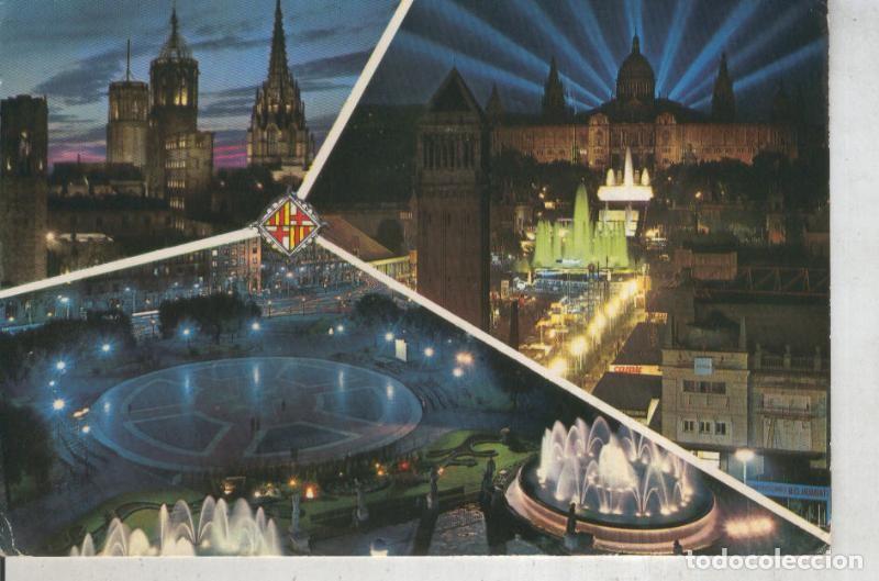 Postkarten: Postal 011355: Vistas nocturnas de Barcelona - Varios
